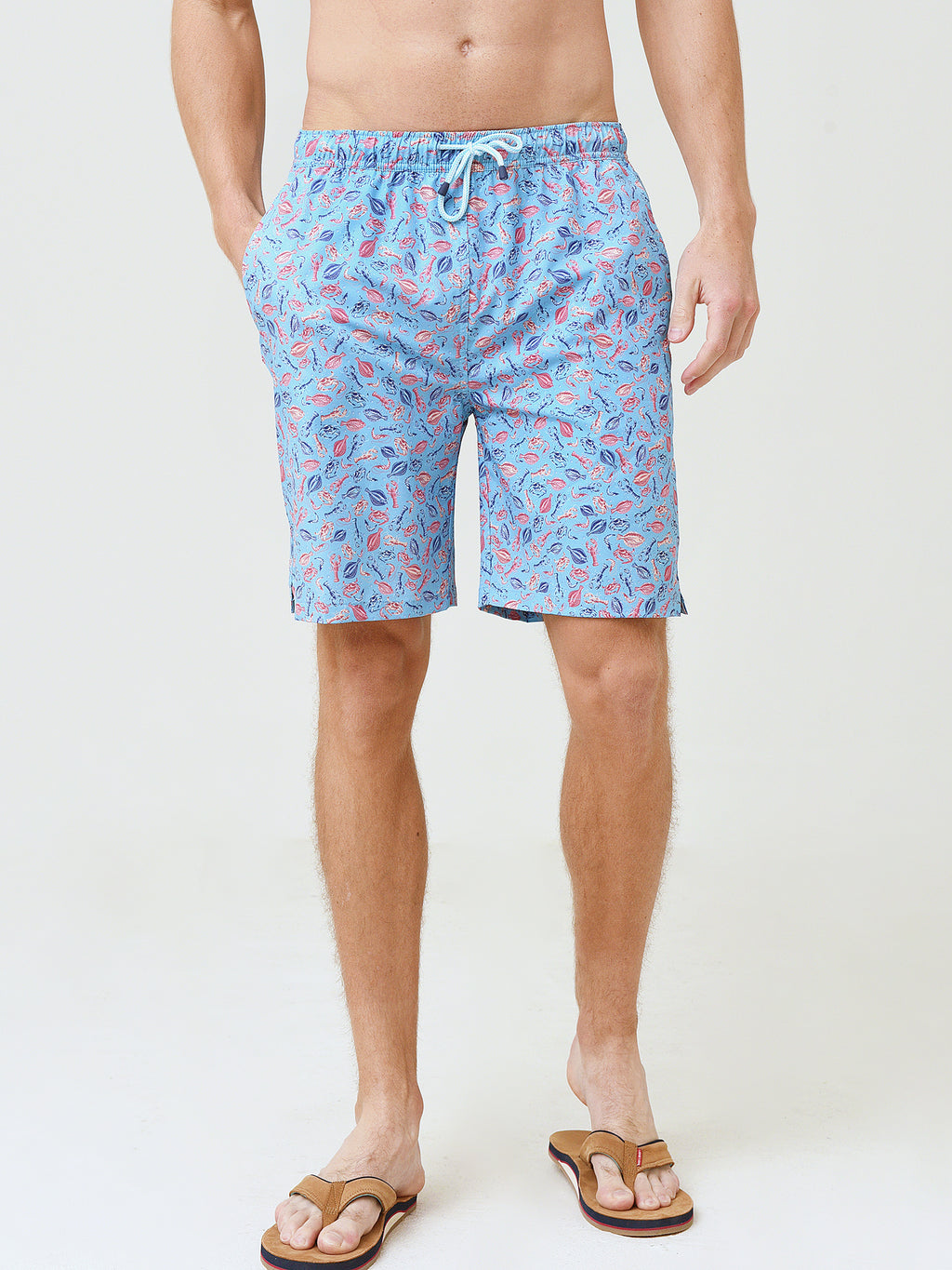 Peter Millar Seaside Men's Bottom Feeders Swim Trunk - Saint Bernard