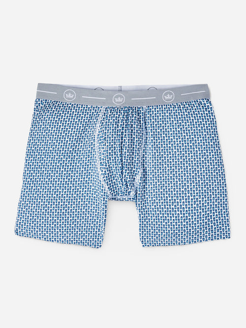 Peter Millar Crown Sport Men's Piña Skullada Performance Boxer Brief