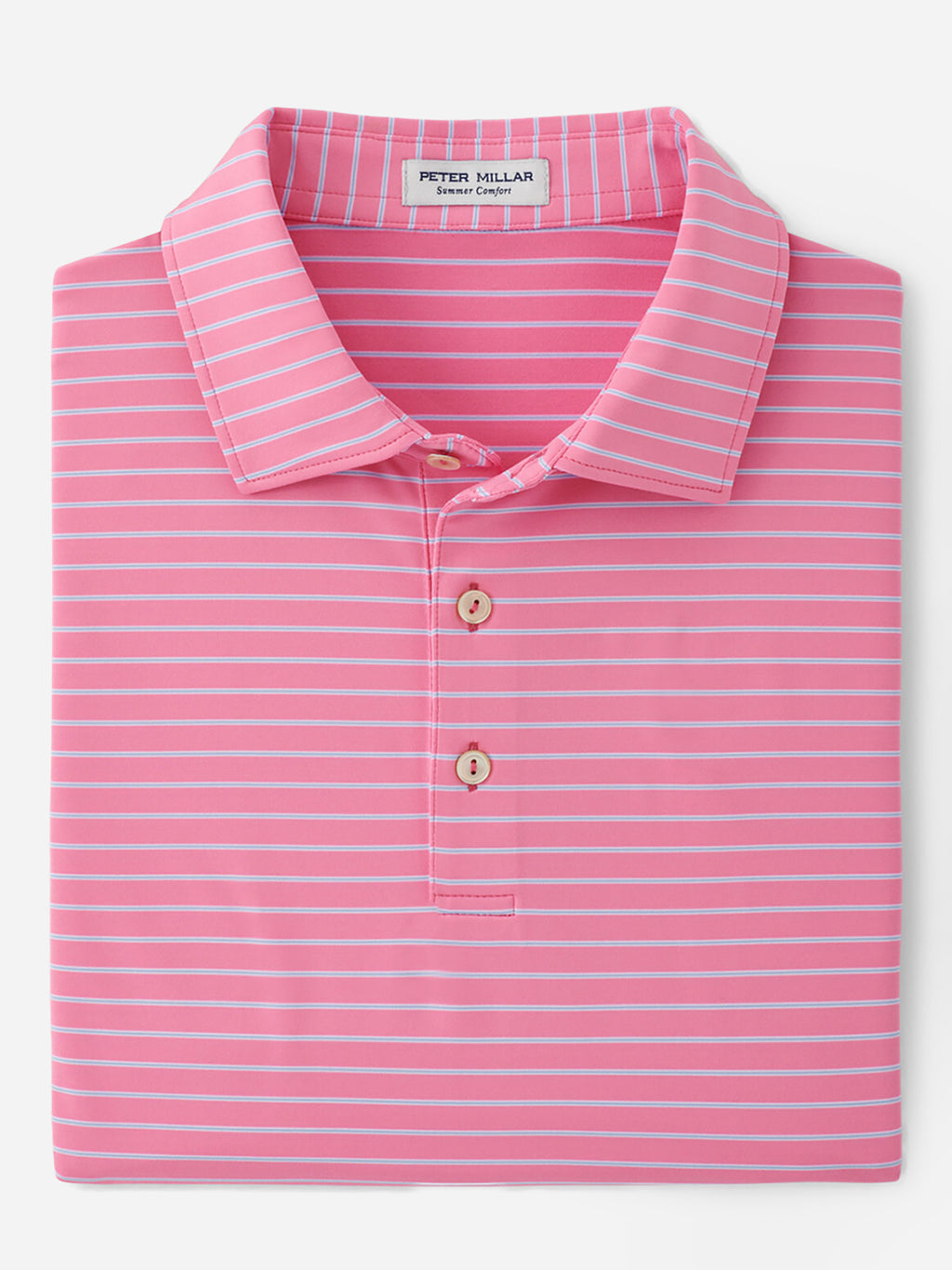 Peter Millar Crown Sport Men's Drum Performance Jersey Polo - Saint Bernard