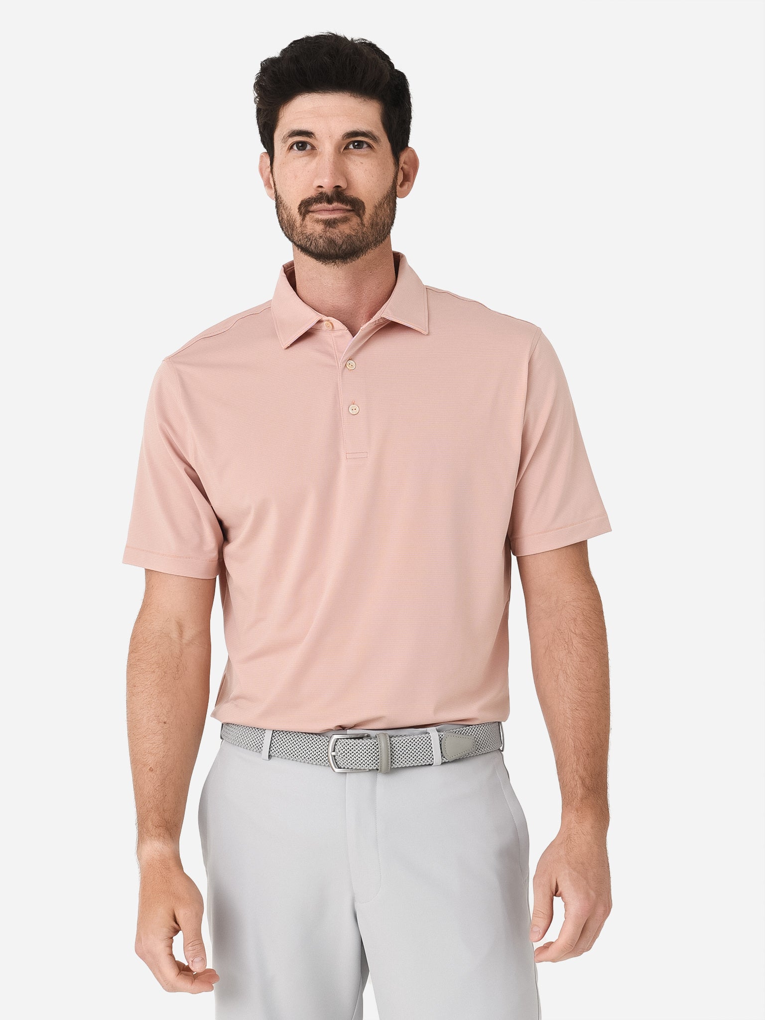 Peter Millar Crown Sport Men's Jubilee Performance Jersey Polo - Saint Bernard