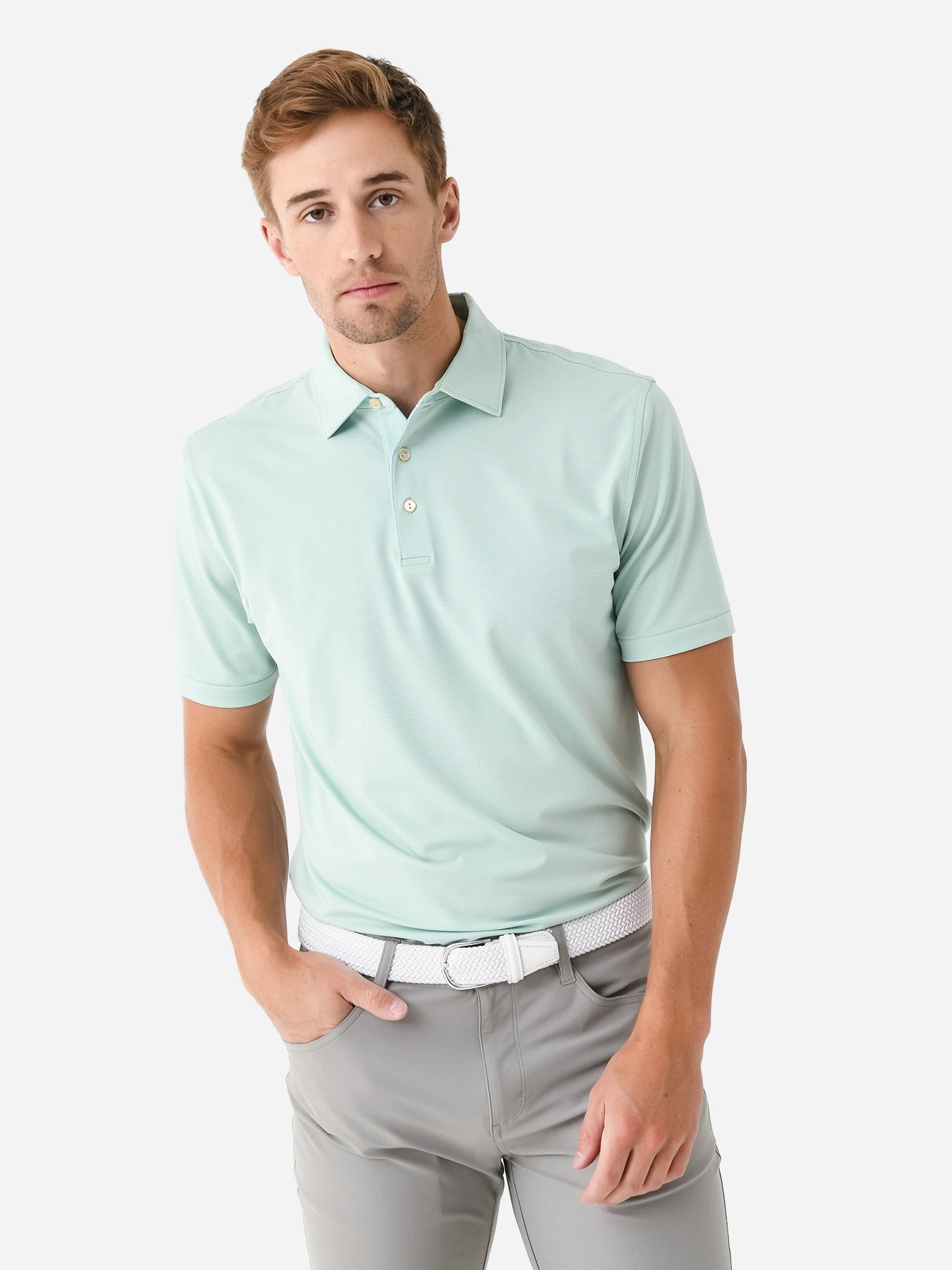 Peter Millar Crown Sport Men's Jubilee Performance Jersey Polo - Saint Bernard
