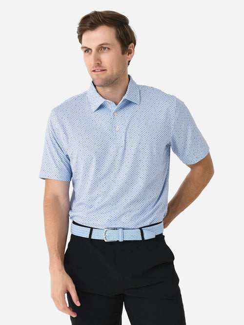 Peter Millar Crown Sport Men's Shaken, Not Stirred Performance Jersey Polo