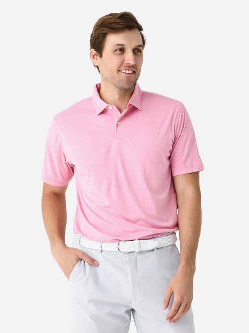 Peter Millar Crown Sport Men's Featherweight Mélange Polo