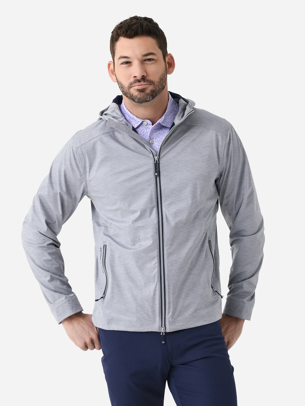 Peter Millar Crown Sport Men's Hyperlight Link 3L Jacket - Saint Bernard
