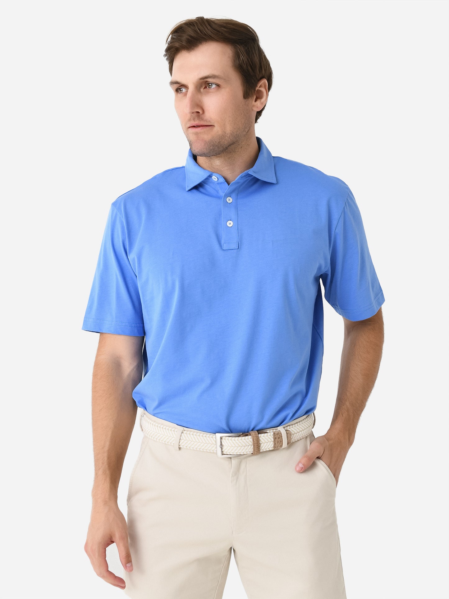 Peter Millar Crown Men's Pilot Mill Polo - Saint Bernard