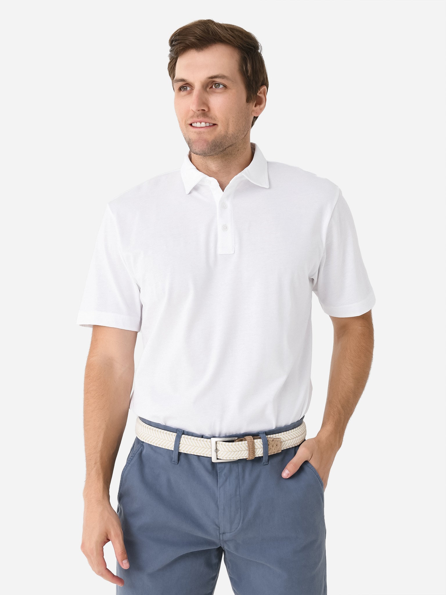 Peter Millar Crown Men's Pilot Mill Polo - Saint Bernard