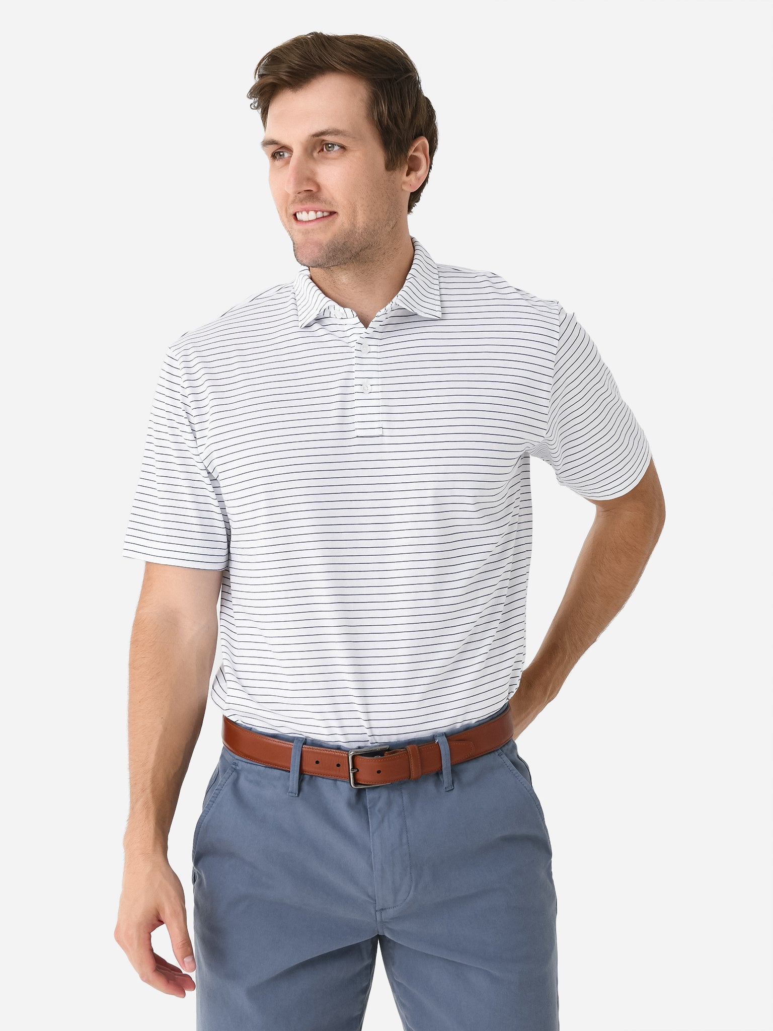 Peter Millar Crown Men's Pilot Mill Cedar Polo - Saint Bernard