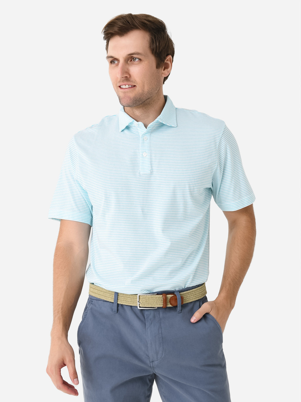 Peter Millar Crown Men's Pilot Mill Halifax Polo - Saint Bernard