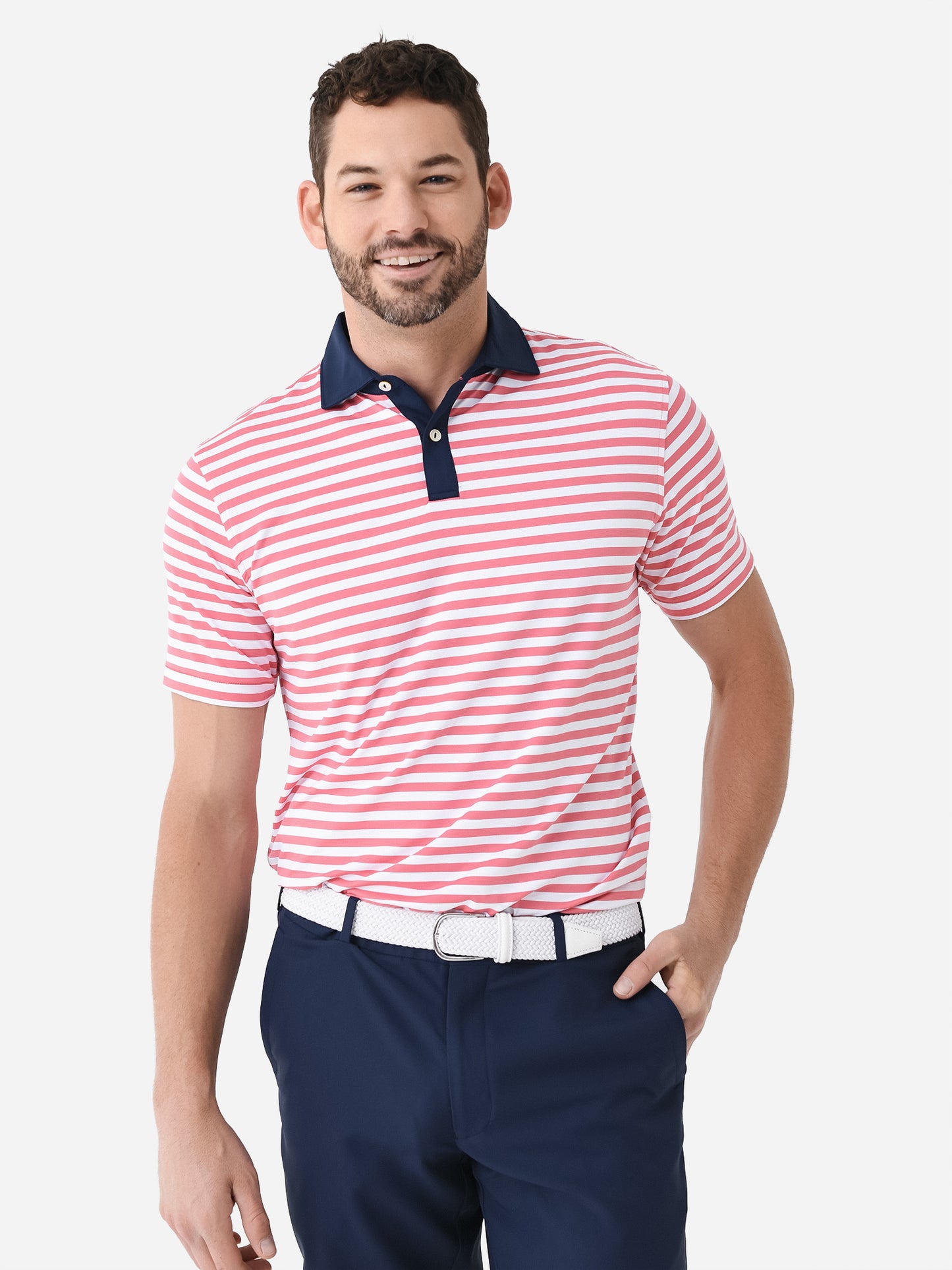 Peter Millar Crown Crafted Men's Bass Performance Jersey Polo