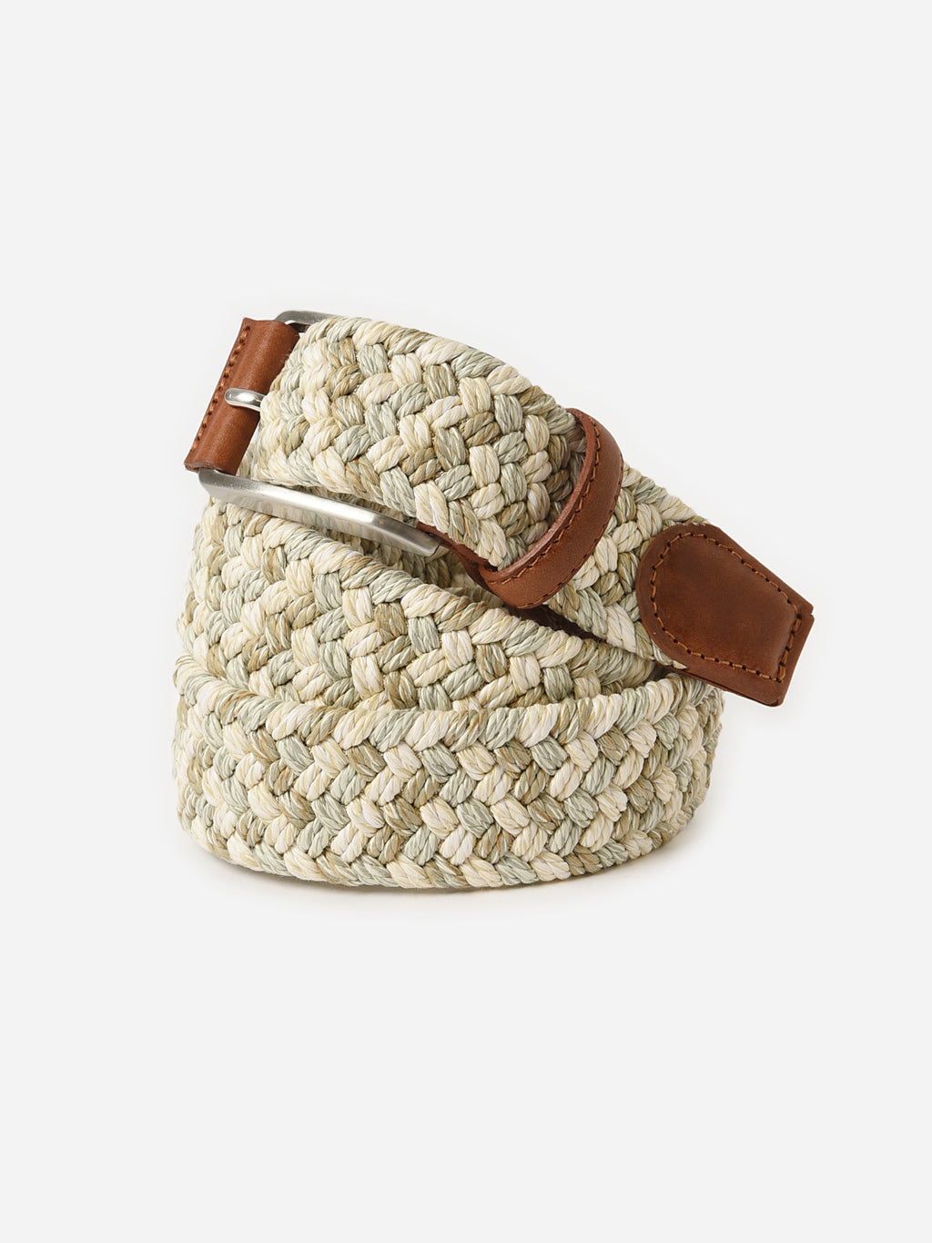 Peter Millar Crown Men's Cotton Mélange Braided Belt - Saint Bernard