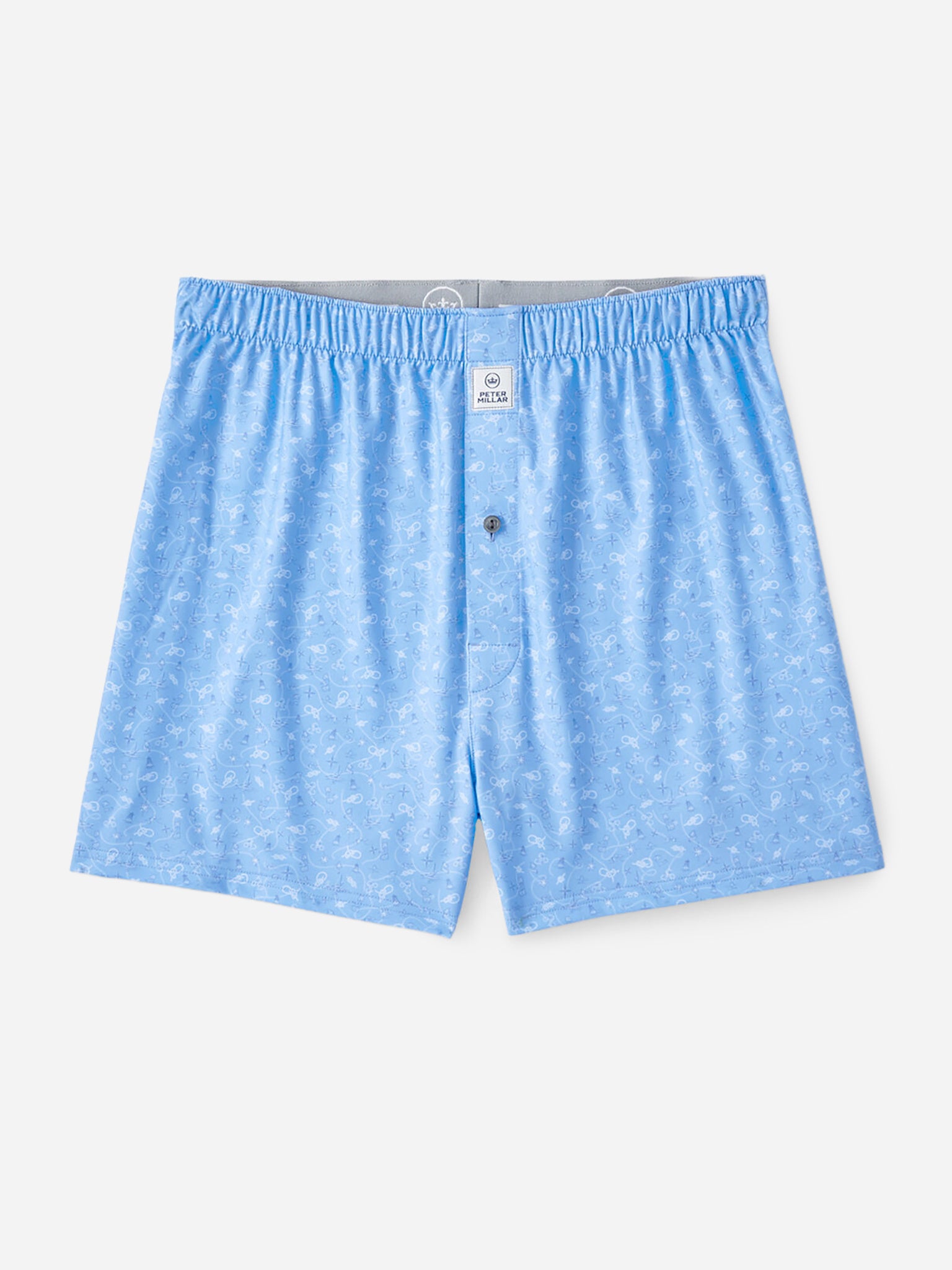 Peter Millar Crown Sport Men's Show Me The Way Performance Boxer Short - Saint Bernard