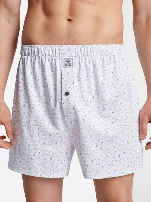 Peter Millar Crown Sport Men's 5 O'Clock In Fiji Performance Boxer