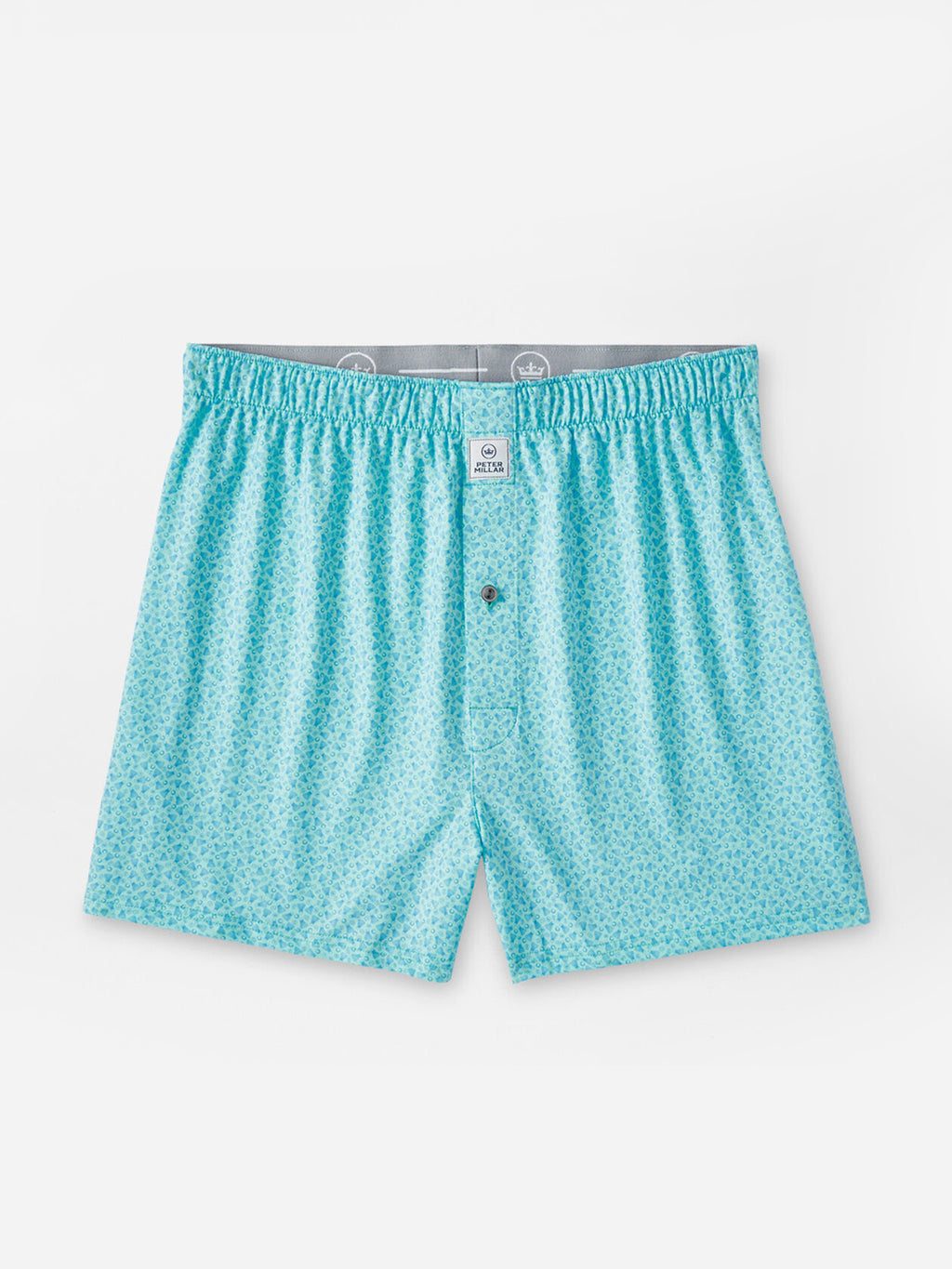 Peter Millar Crown Sport Men's Birdie Time Performance Boxer - Saint Bernard