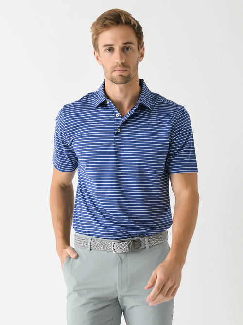 Peter Millar Crown Sport Men's Drum Performance Jersey Polo