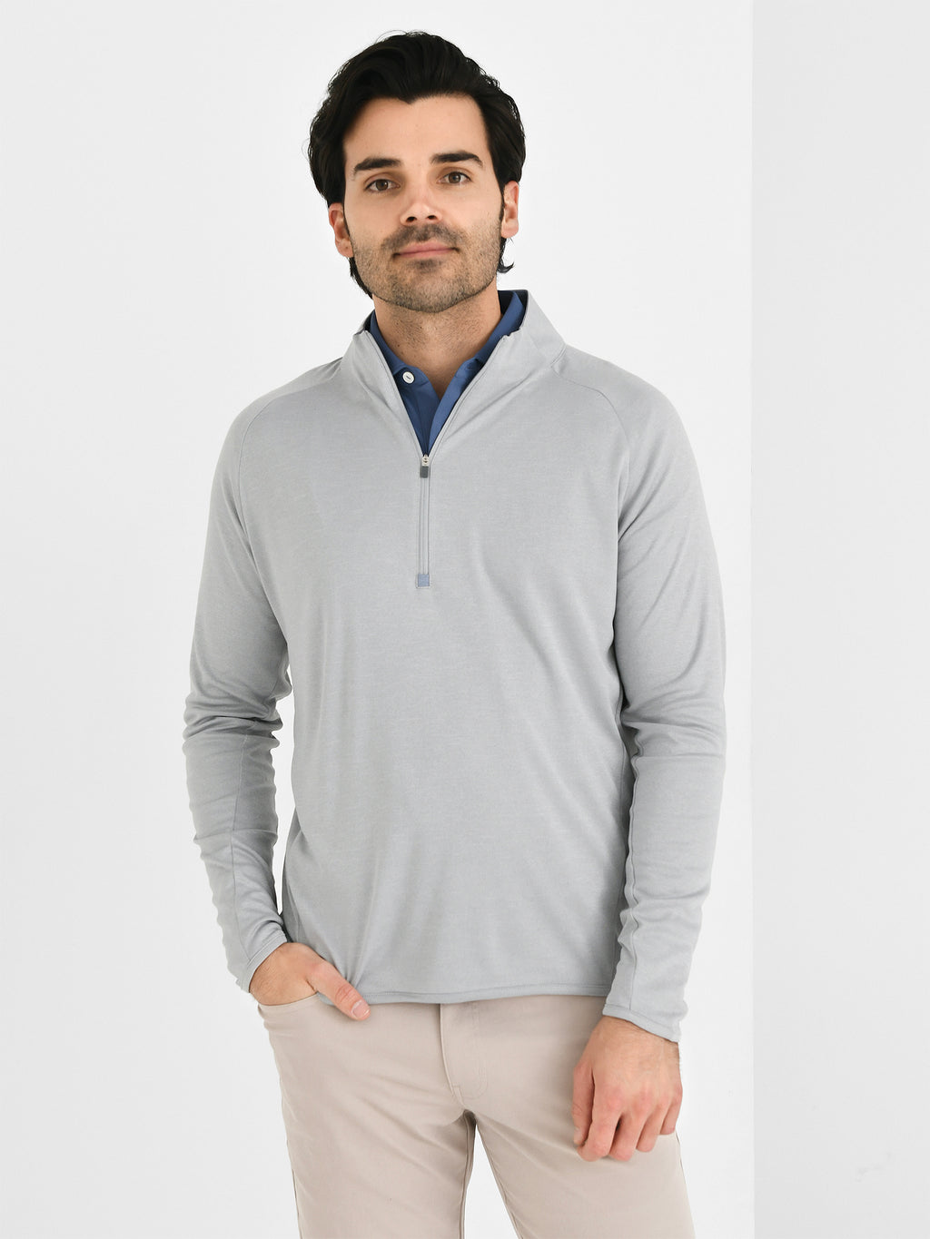 Peter Millar Crown Sport Men's Cloudglow Performance Half-Zip - Saint Bernard