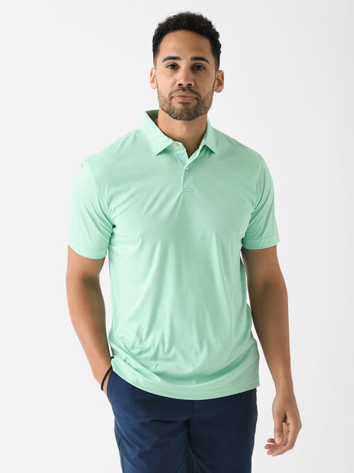 Peter Millar Crown Sport Men's Featherweight Art Deco Polo