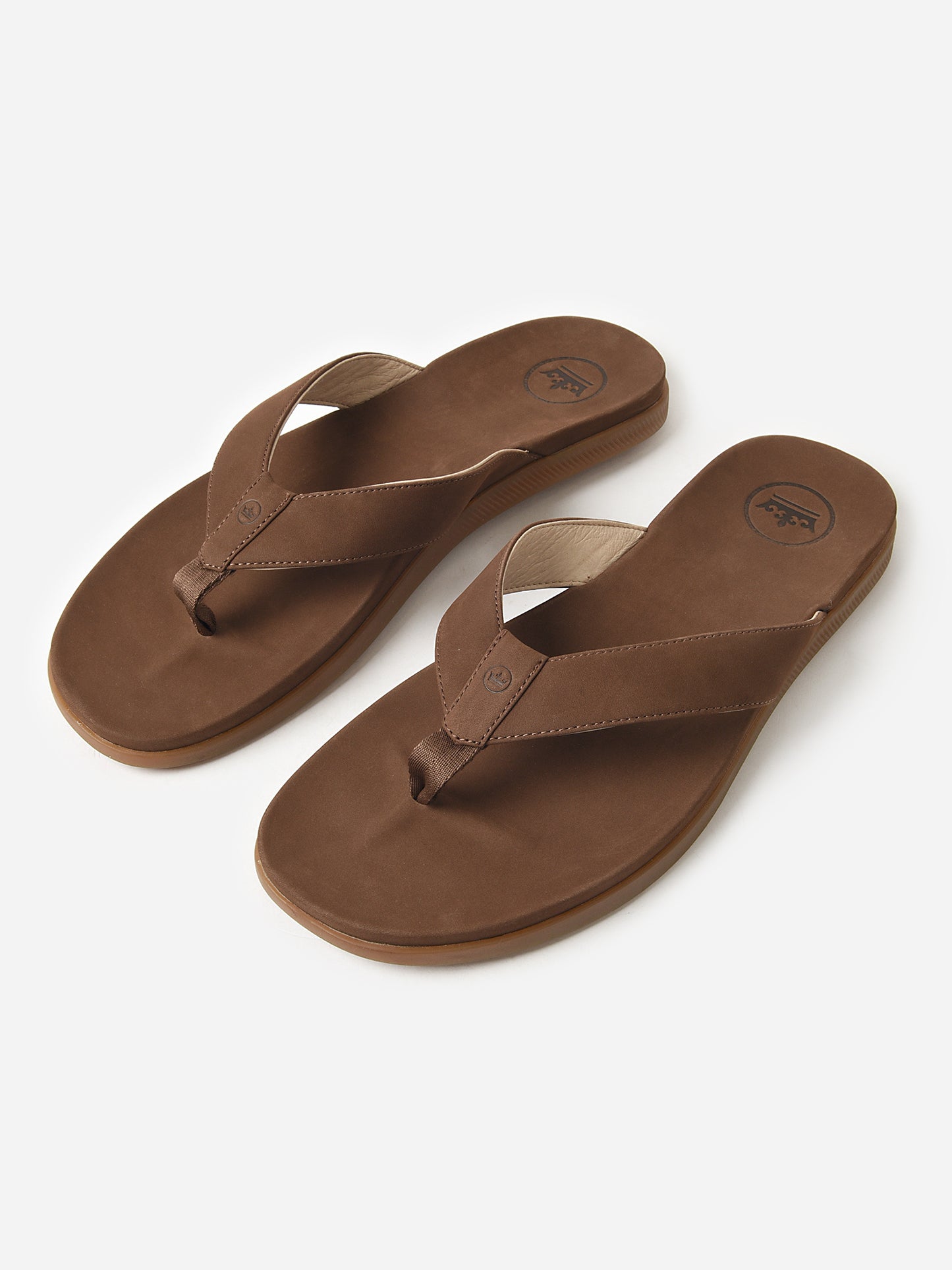 Peter Millar Seaside Men's Hyperlight Slide Nubuck Flip Flop - Saint Bernard