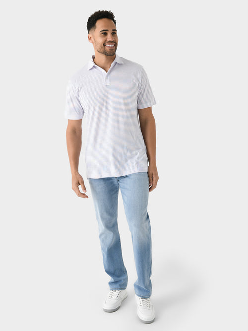 Peter Millar Crown Comfort Men's Range Stripe Cotton Polo