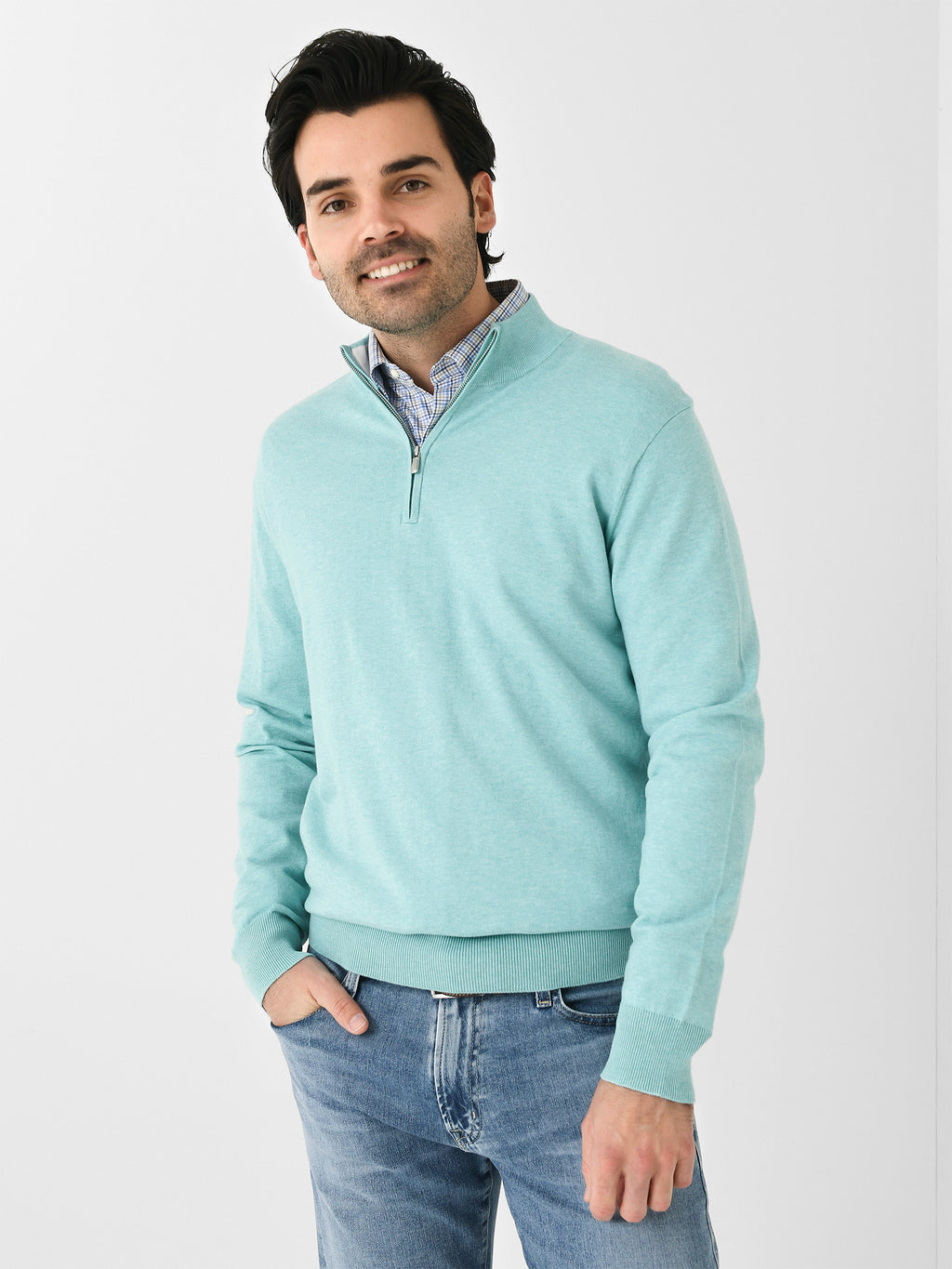 Peter Millar Crown Whitaker Quarter-Zip - Saint Bernard