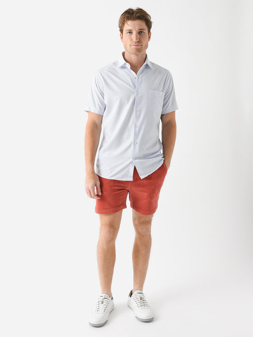 Peter Millar Crown Men's Bloques Performance Poplin Sport Shirt