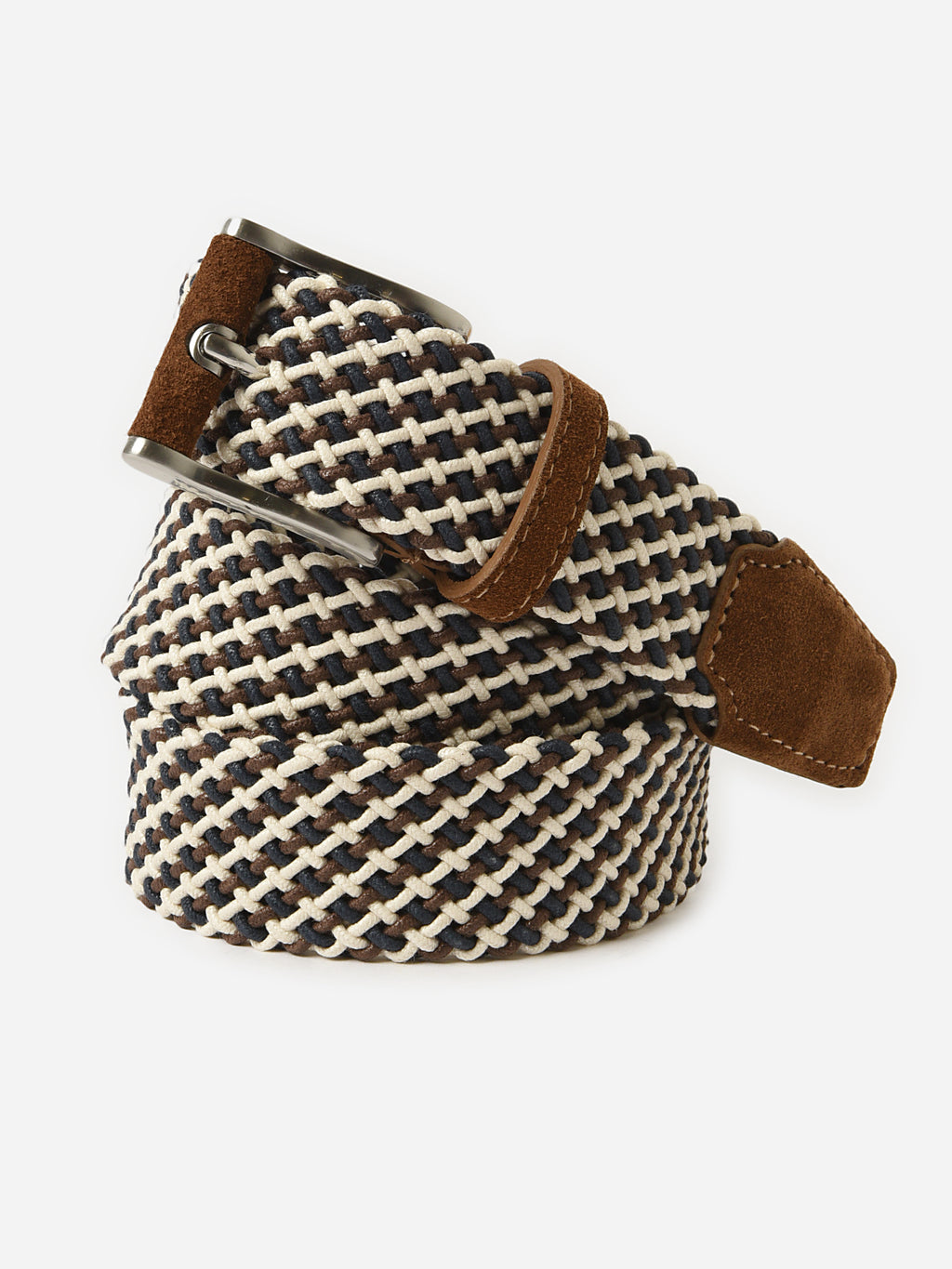 Peter Millar Crown Crafted Men's Crafted Multi-Color Woven Cotton Belt - Saint Bernard