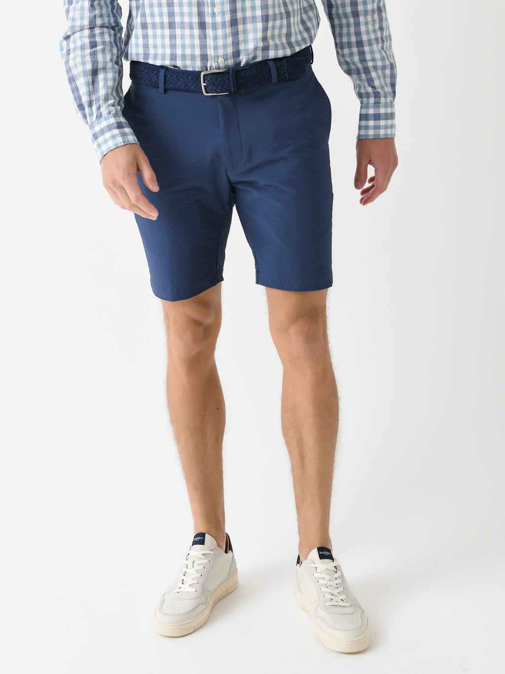 Peter Millar Crown Crafted Men's Matlock Seersucker Performance Short - Saint Bernard