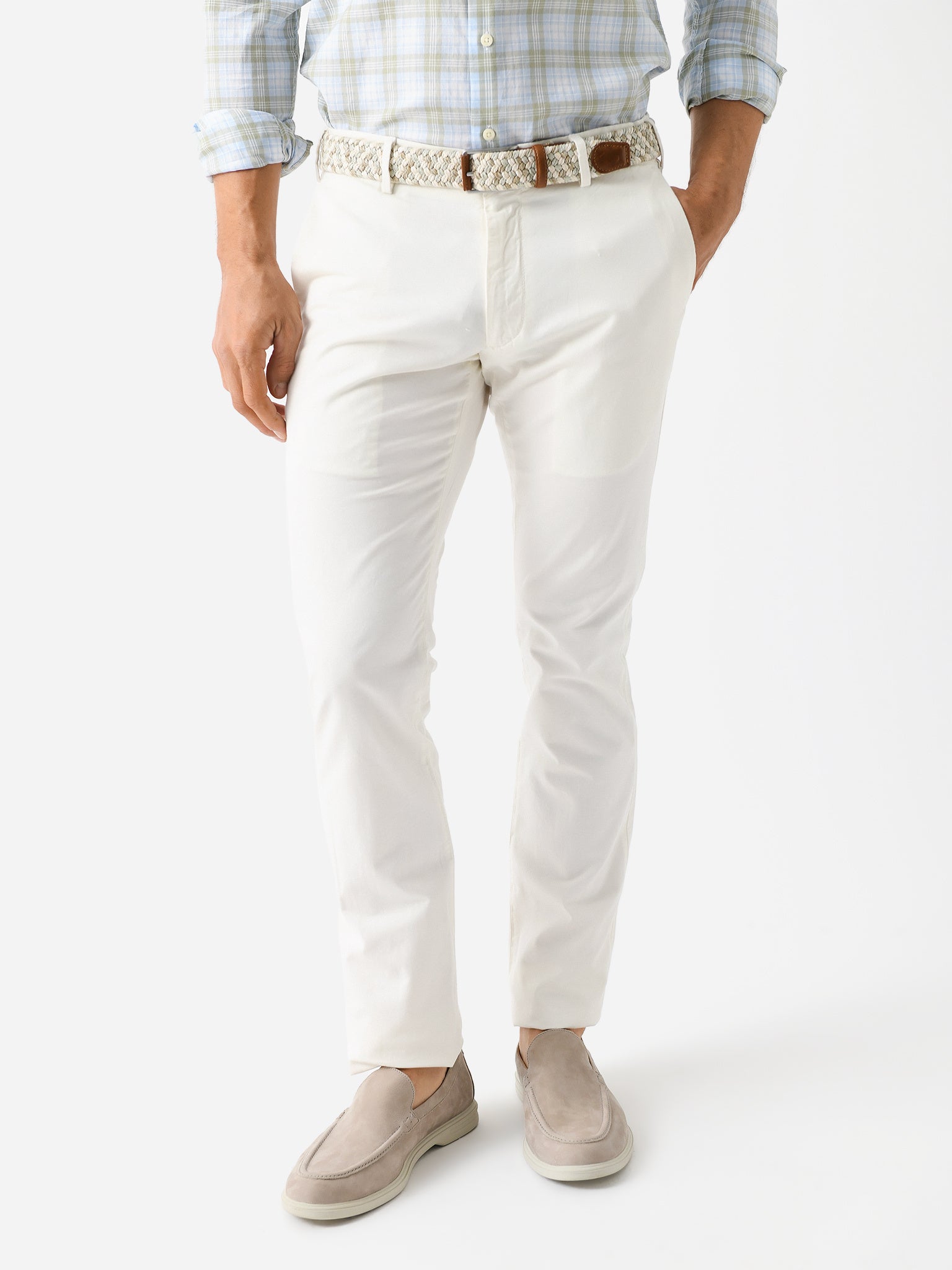 Peter Millar Crown Crafted Men's Somerset Flat-Front Pant - Saint Bernard