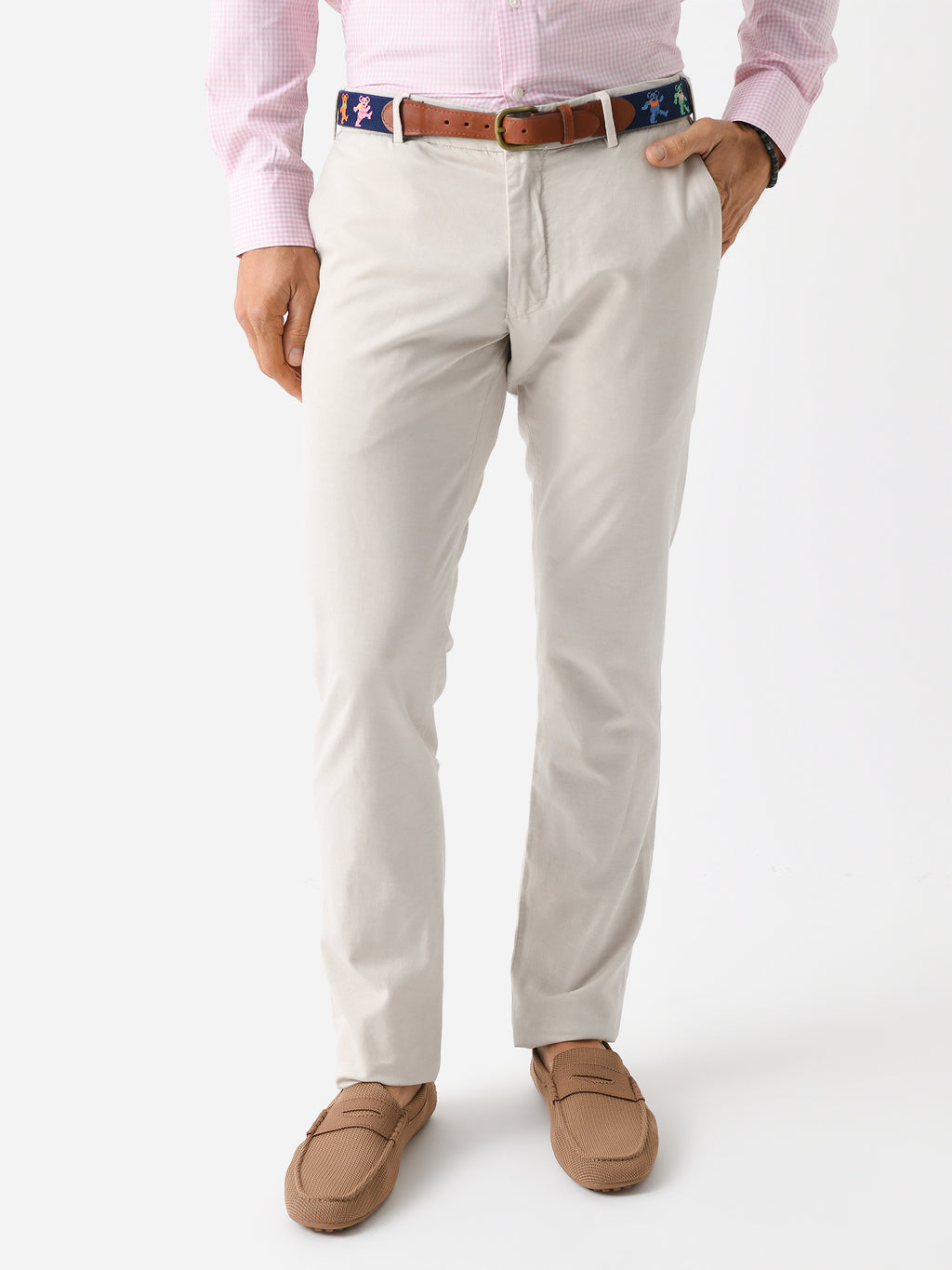 Peter Millar Crown Crafted Men's Somerset Flat-Front Pant - Saint Bernard