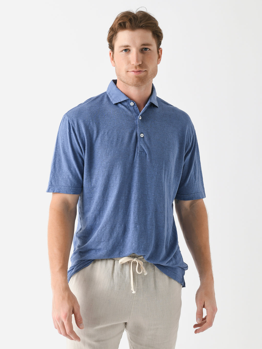 Peter Millar Crown Crafted Men's Greystone Short Sleeve Polo - Saint Bernard