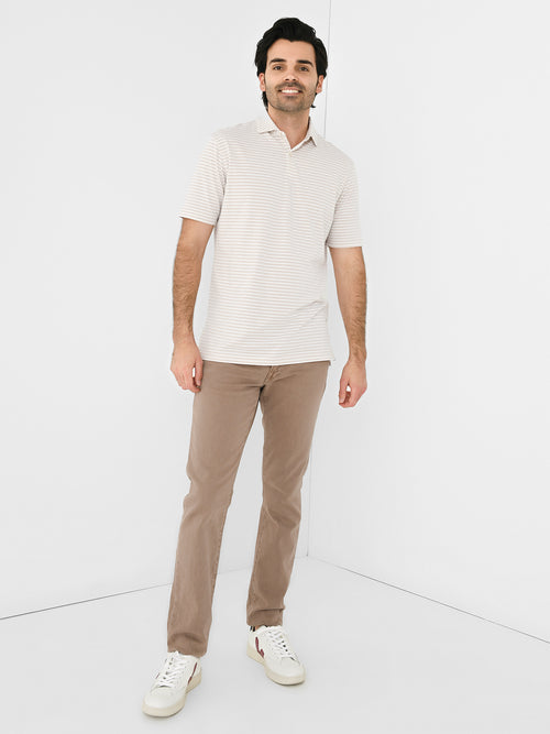 Peter Millar Crown Crafted Men's Albatross Stripe Cotton Blend Piqué Polo