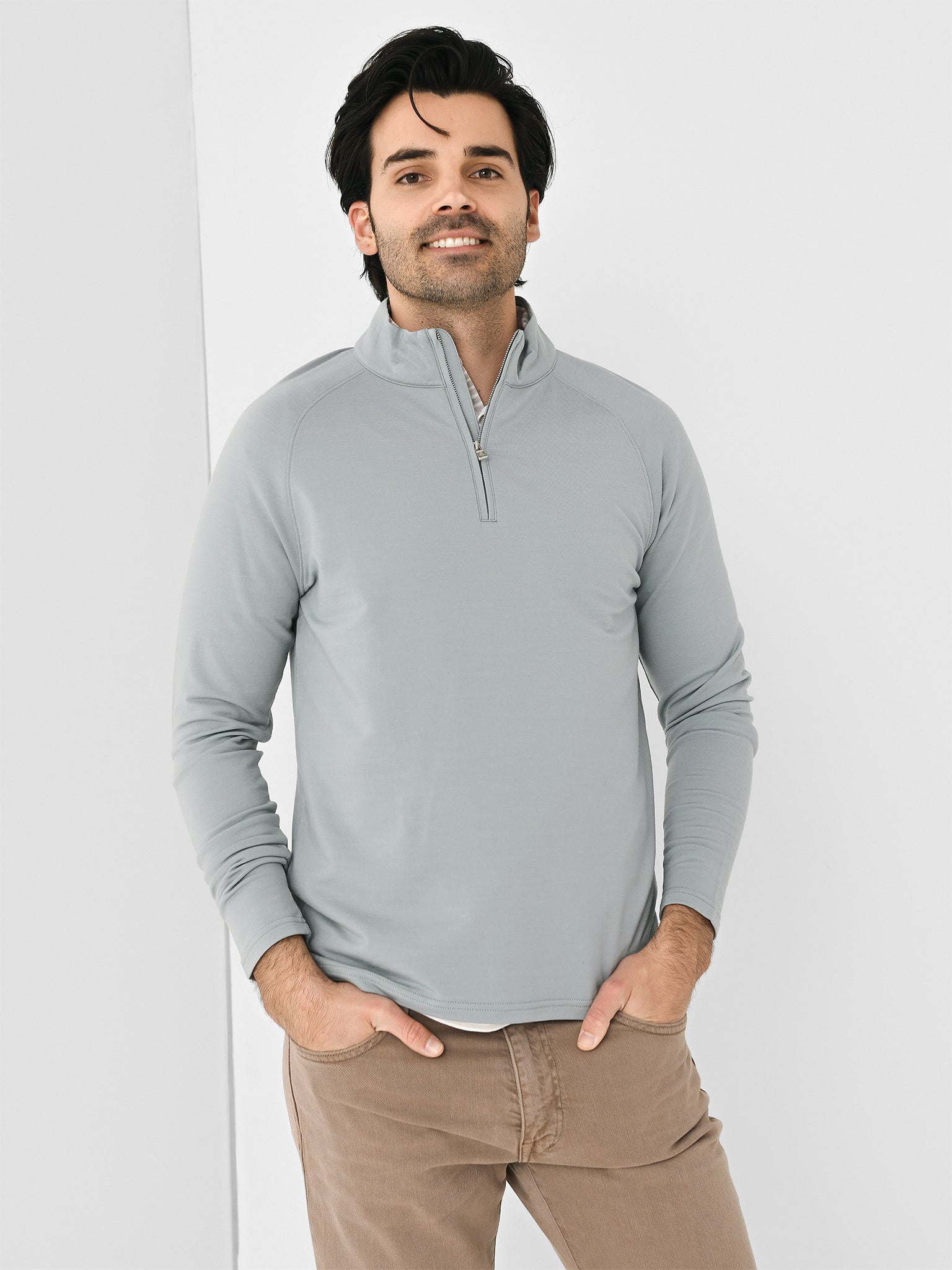 Peter Millar Crown Crafted Men's Excursionist Flex Performance Pullover - Saint Bernard