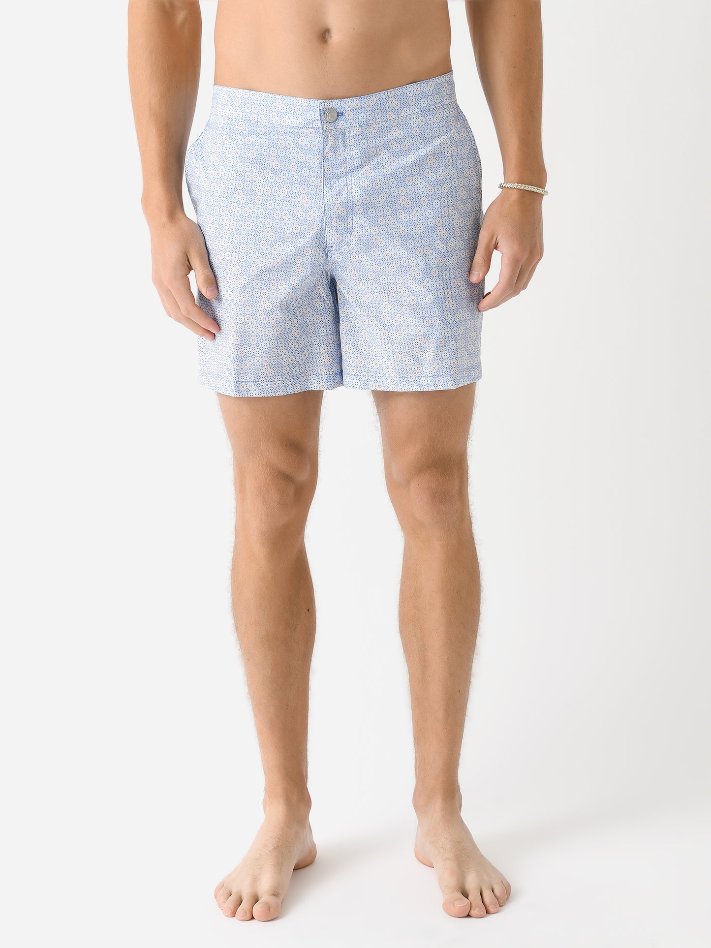 Peter Millar Crown Crafted Men's Cain Swim Trunk - Saint Bernard