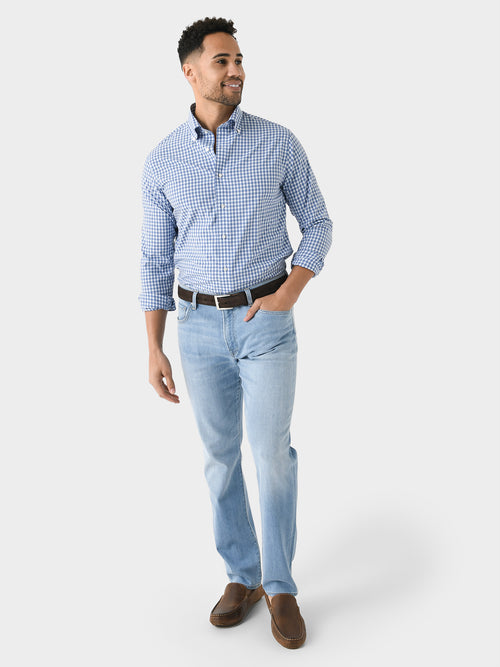 Peter Millar Crown Crafted Men's Cole Performance Poplin Sport Shirt