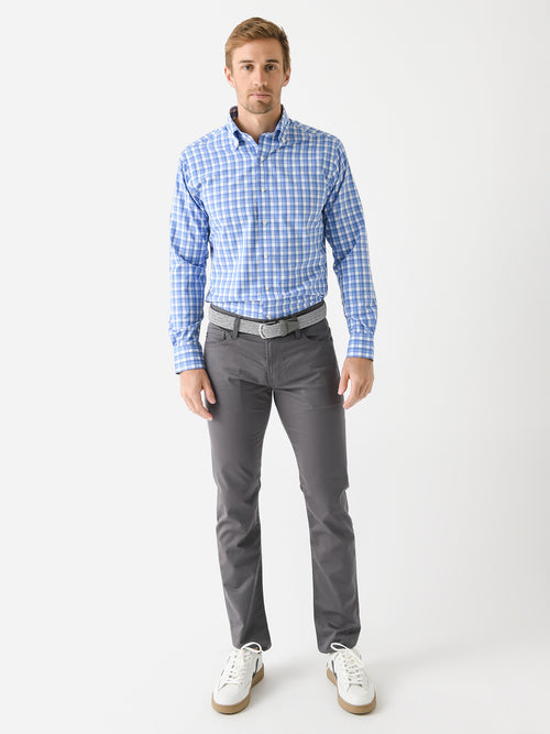 Peter Millar Crown Crafted Men's Joplin Performance Poplin Sport Shirt
