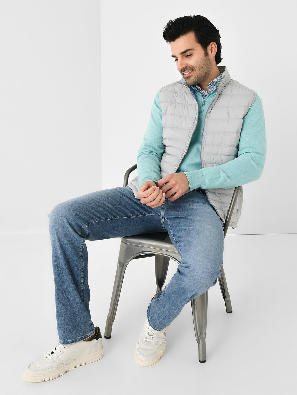 Peter Millar Crown Men's Crown Elite Light Vest - Saint Bernard