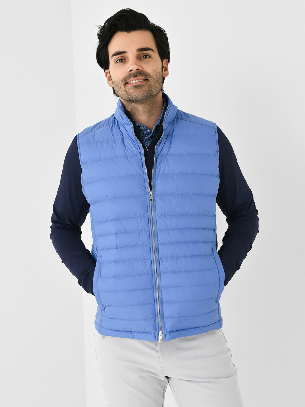 Peter Millar Crown Men's Crown Elite Light Vest - Saint Bernard