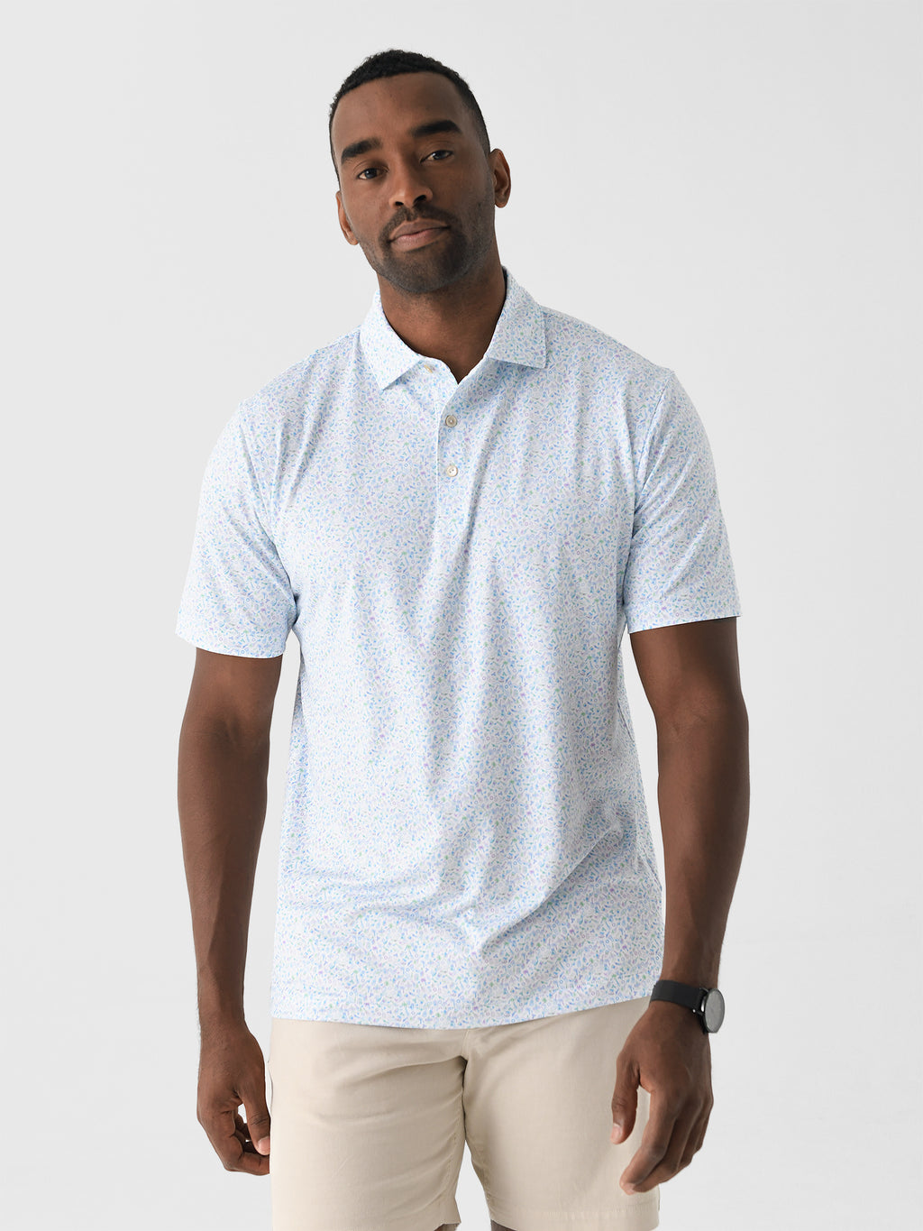 Peter Millar Crown Sport Men's Island Jammin' Performance Jersey Polo - Saint Bernard