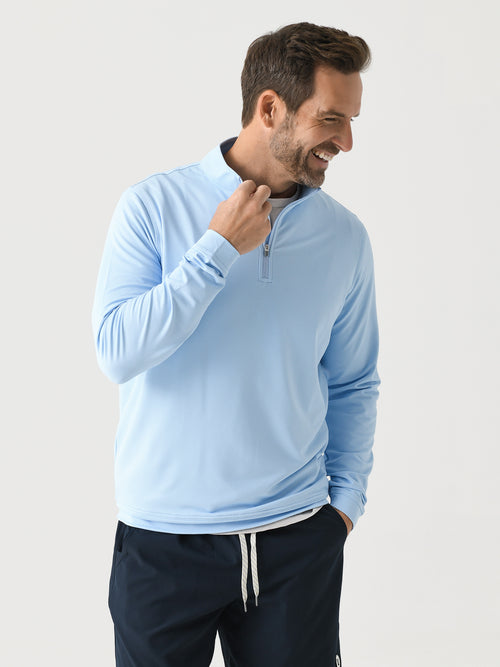 Peter Millar Crown Sport Men's Perth Birdseye Performance Quarter-Zip