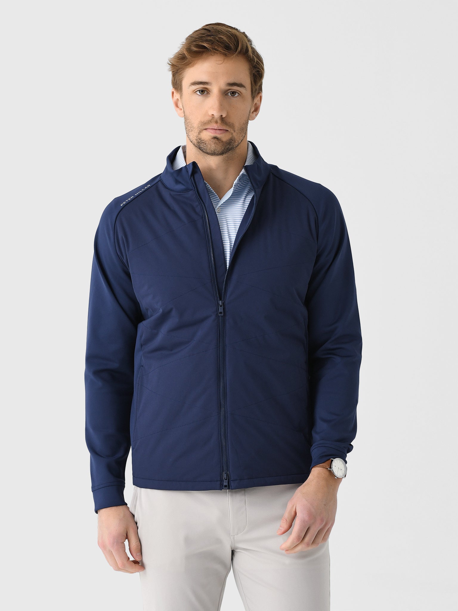 Peter Millar Crown Sport Men's Merge Hybrid Jacket - Saint Bernard