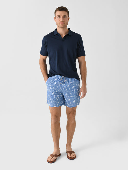 Peter Millar Crown Men's Set Sail Swim Trunk