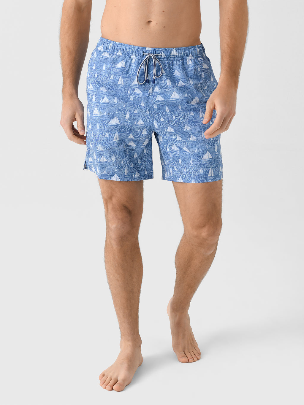 Peter Millar Crown Men's Set Sail Swim Trunk - Saint Bernard
