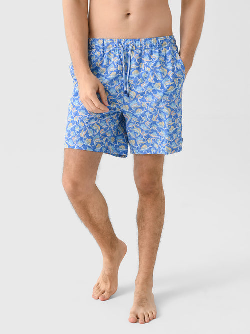 Peter Millar Crown Men's Tackle The Day Swim Trunk