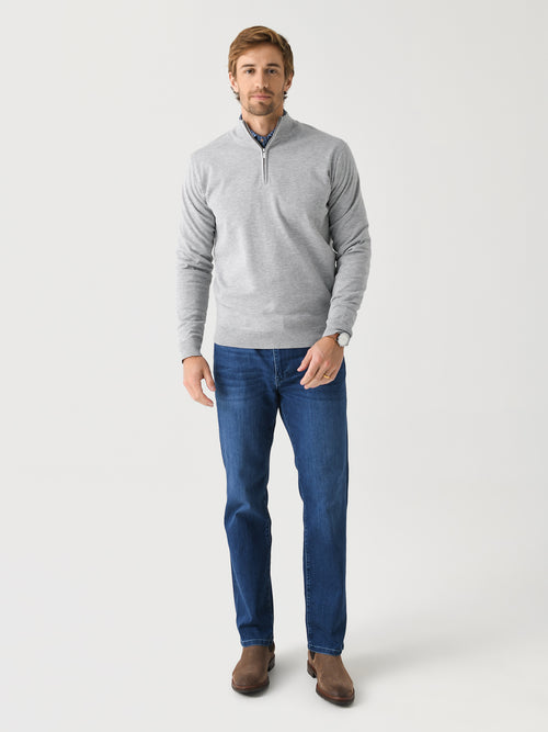 Peter Millar Crown Men's Coolspun Cotton Quarter-Zip Sweater