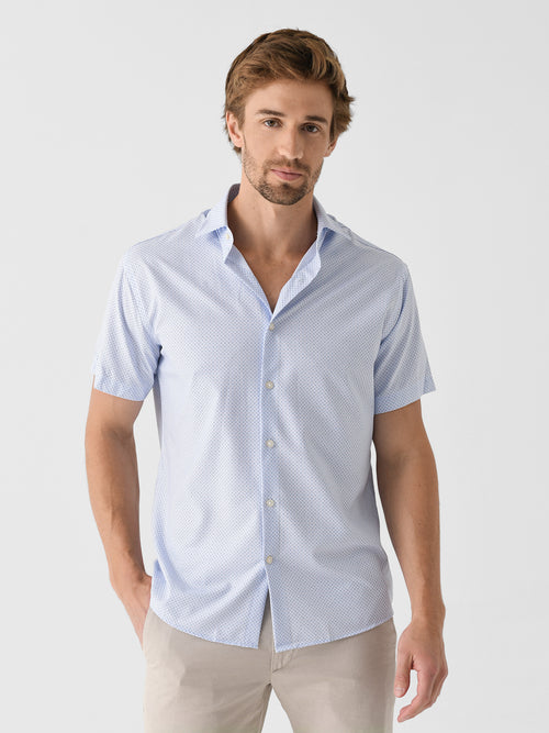Peter Millar Crown Men's Champers Performance Poplin Sport Shirt