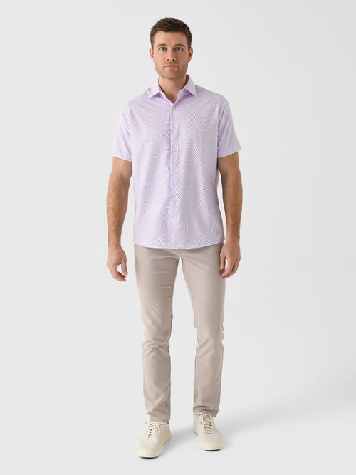 Peter Millar Crown Men's Hudson Performance Poplin Sport Shirt