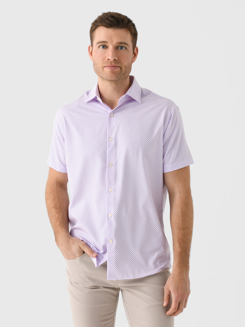 Peter Millar Crown Men's Hudson Performance Poplin Sport Shirt