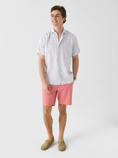 Peter Millar Crown Men's Soiree Linen Sport Shirt