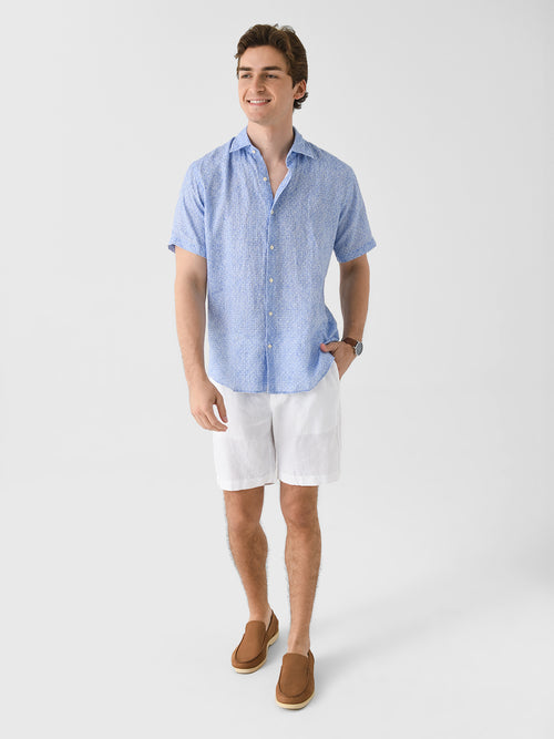 Peter Millar Crown Men's Champlain Linen Sport Shirt
