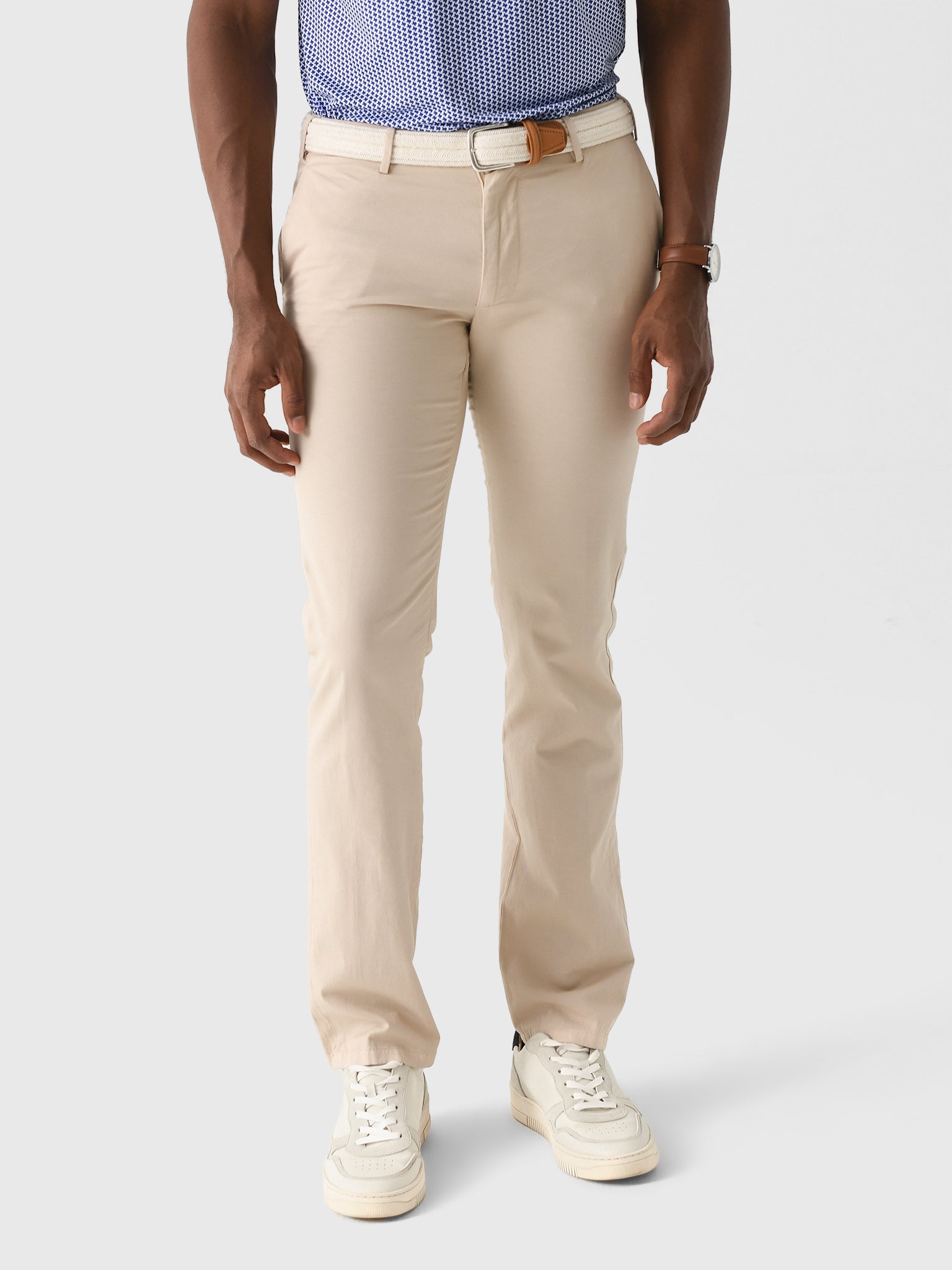 Peter Millar Crown Crafted Men's Somerset Flat-Front Pant - Saint Bernard