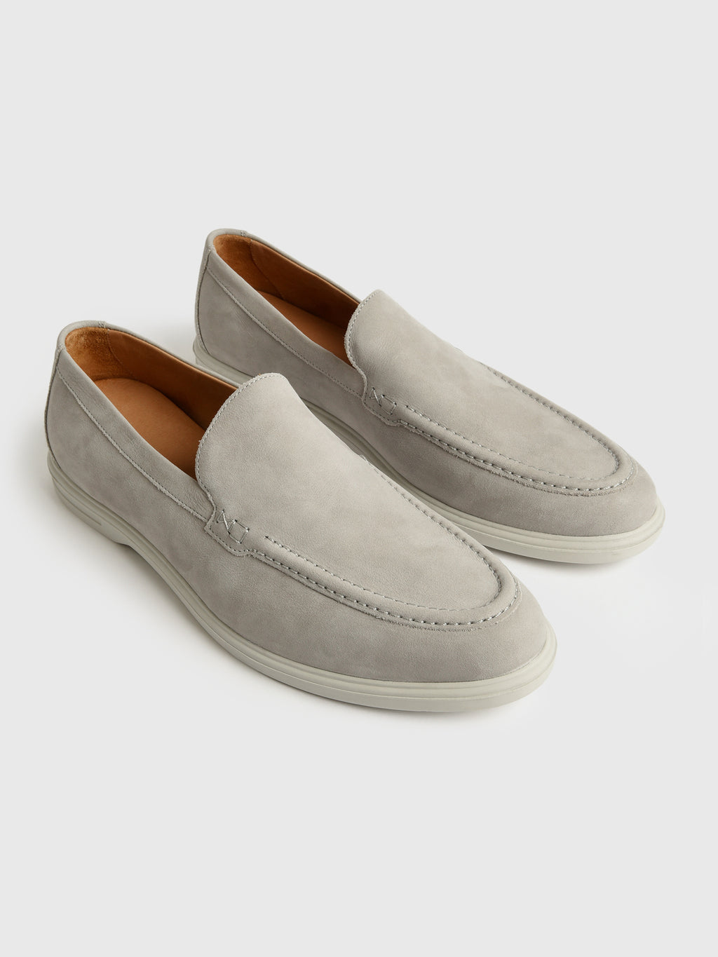 Peter Millar Crown Crafted Men's Excursionist Nubuck Venetian Loafer - Saint Bernard
